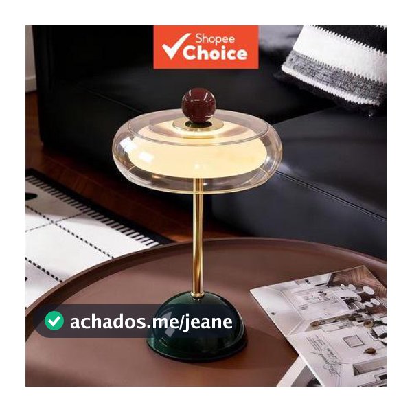 Luminária de mesa de vidro dimerizável antiga, luz ambiente para mesa de cabeceira no quarto, estilo americano retrô