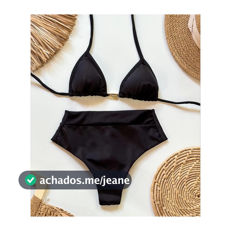 Biquíni Hot Pant Com Calcinha Modeladora Lipo Cintura Alta Ideal Para Praia e Piscina