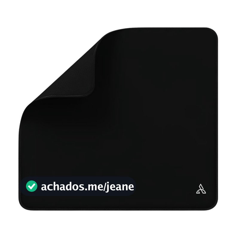 Mouse Pad Gamer CM02 450x400mm Antiderrapante Borda Costurada Preto Similar Attack Shark CM02