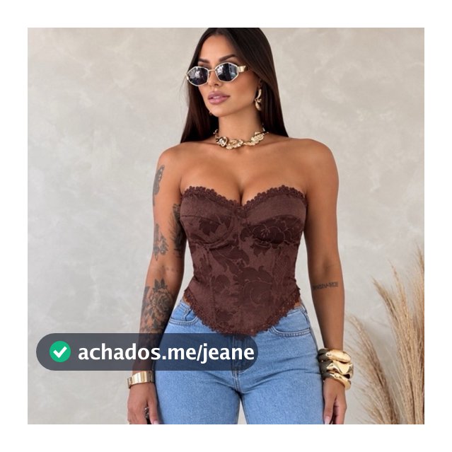 Cropped Corset Bordado Floral Tomara que Caia Top Corselete com Bojo Renda Amarração nas Costa Tendência festa