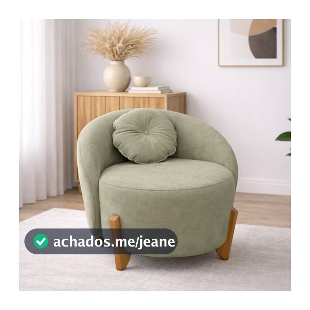 Poltrona Orgânica Com Almofada Tecido Boucle Para Sala Salão de Beleza Estetica