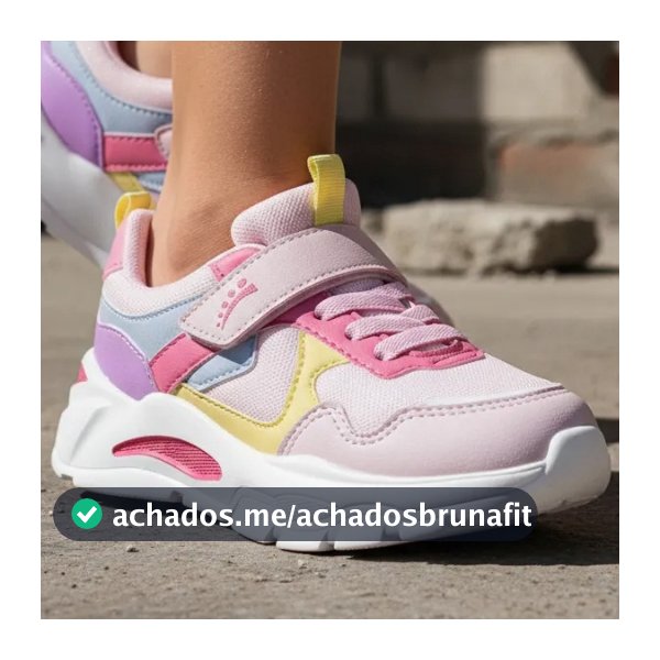 Tênis Infantil Ortopasso Colorido Wave Sola Colorida Fashion Macio Leve Envio Rápido Menino Menina
