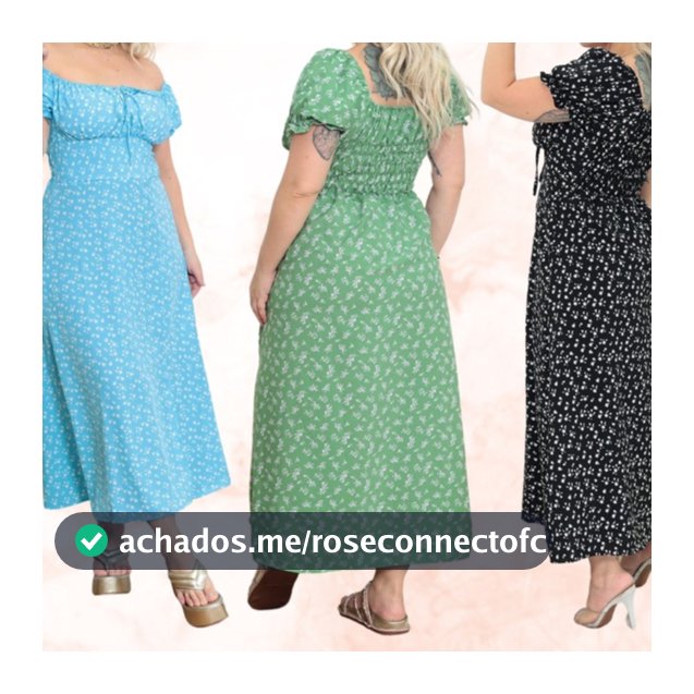 Vestido Feminino Midi Longo Manga Cigana Ciganinha  com Forro Estampado em  Crepinho com Bojo  - Moda Casual