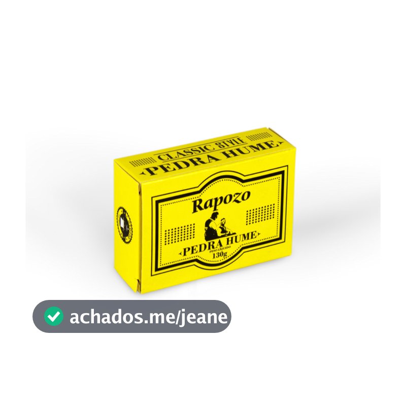Pedra Hume Rapozo 130g Desodorante Natural Cristal e Pós Barba Adstringente
