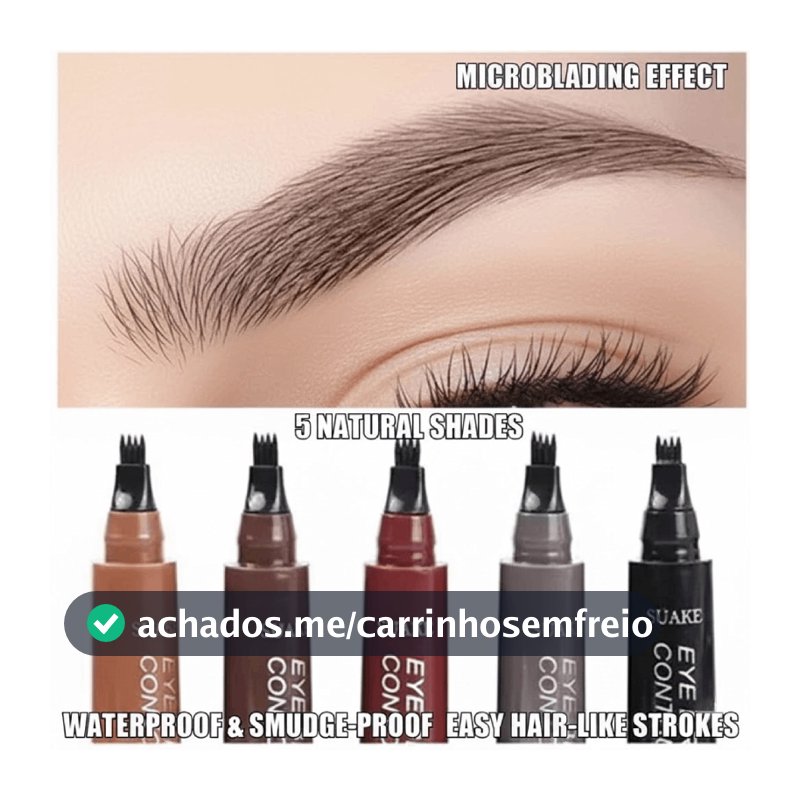 Lápis De Sobrancelha Líquido À Prova D'água De 5 Cores , De Longa Duração , Definição Natural , Maquiagem Barata .