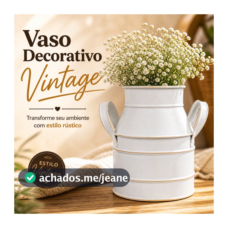 Leiteira Vintage Retro Antiga Agata Vaso Decorativo Malhada 1 Litro,vaquinha,fazendinha Branca