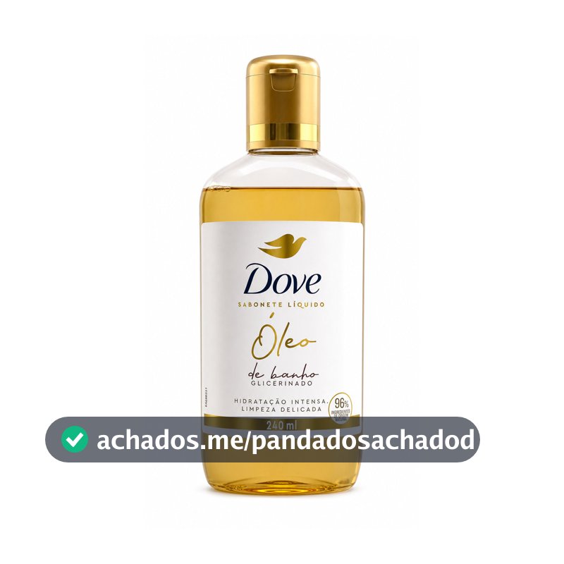 Sabonete Líquido Dove Óleo de Banho 240ml Hidratação Intensa Banho Limpeza Suave Nutrição Pele Macia