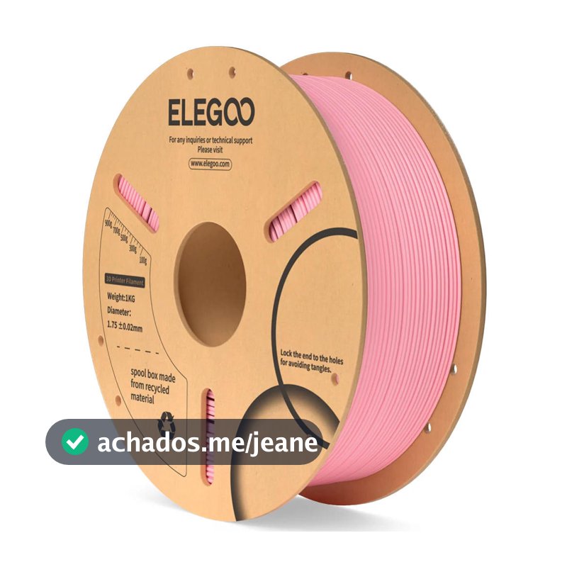 Filamento Elegoo PLA 1.75mm 1Kg Rosa
