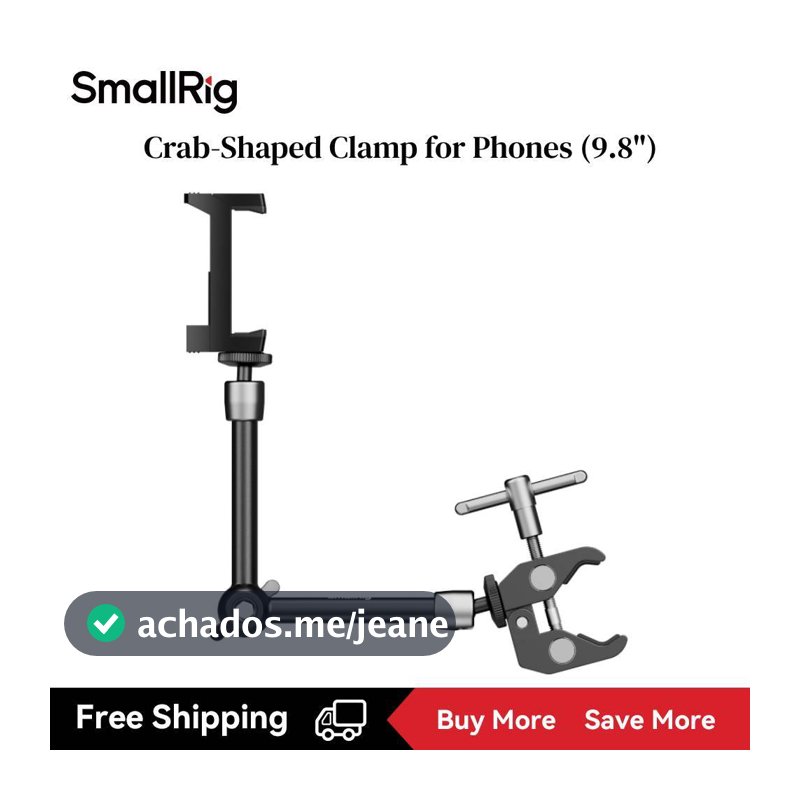 Braçadeira Em Forma De Caranguejo SmallRig Para Telefones/Kit De Suporte De Braço Mágico (9.8 ") # 5317 , (5.5 5316 , 53