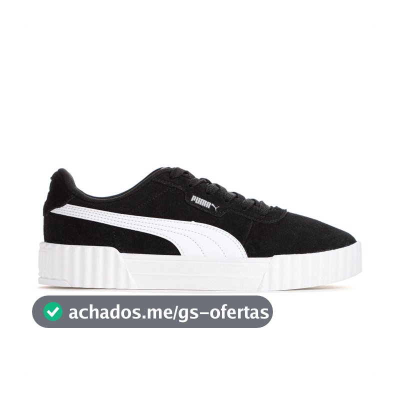 Tênis Puma Carina 3.0 SD BDP Preto e Branco - Feminino