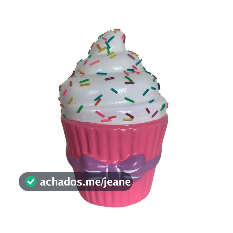 Cupcake Cofre Cofrinho Decoração Festa em cerâmica
