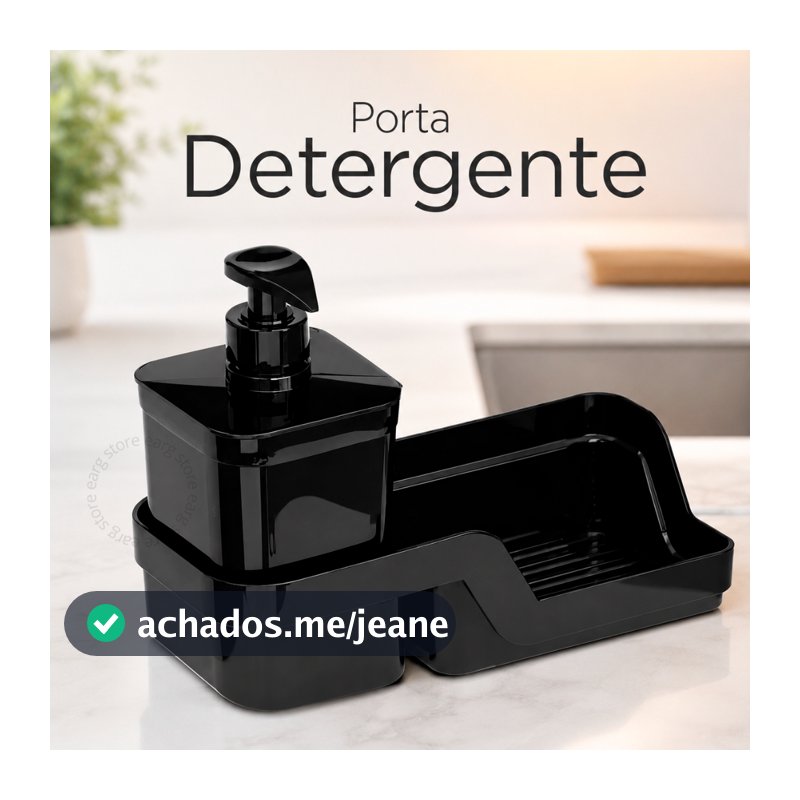 Porta Detergente Com Suporte Para Esponja Bucha 500ml Bico Dosado Dispenser Pia Prático