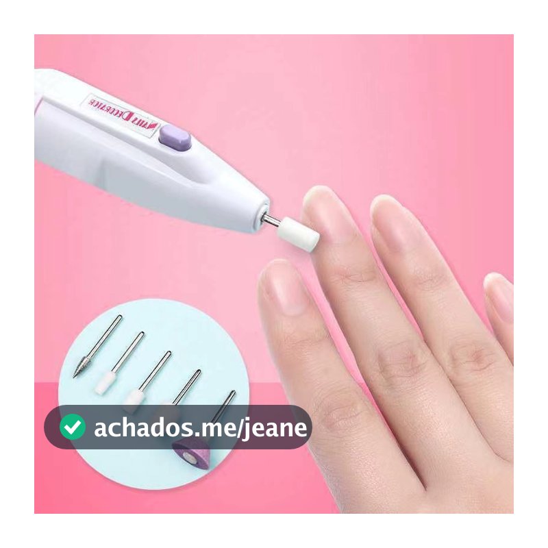 Lixa Unha Elétrica Manicure Profissional Sem Fio Pedicure