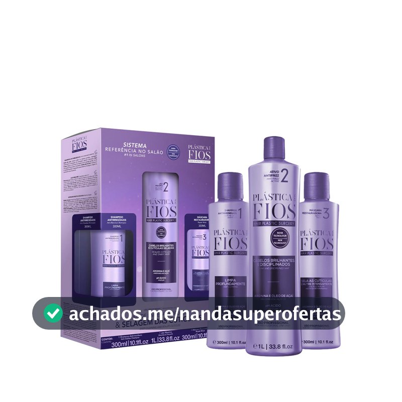 Cadiveu Professional Kit Plástica dos Fios Disciplina Máxima (3 produtos)