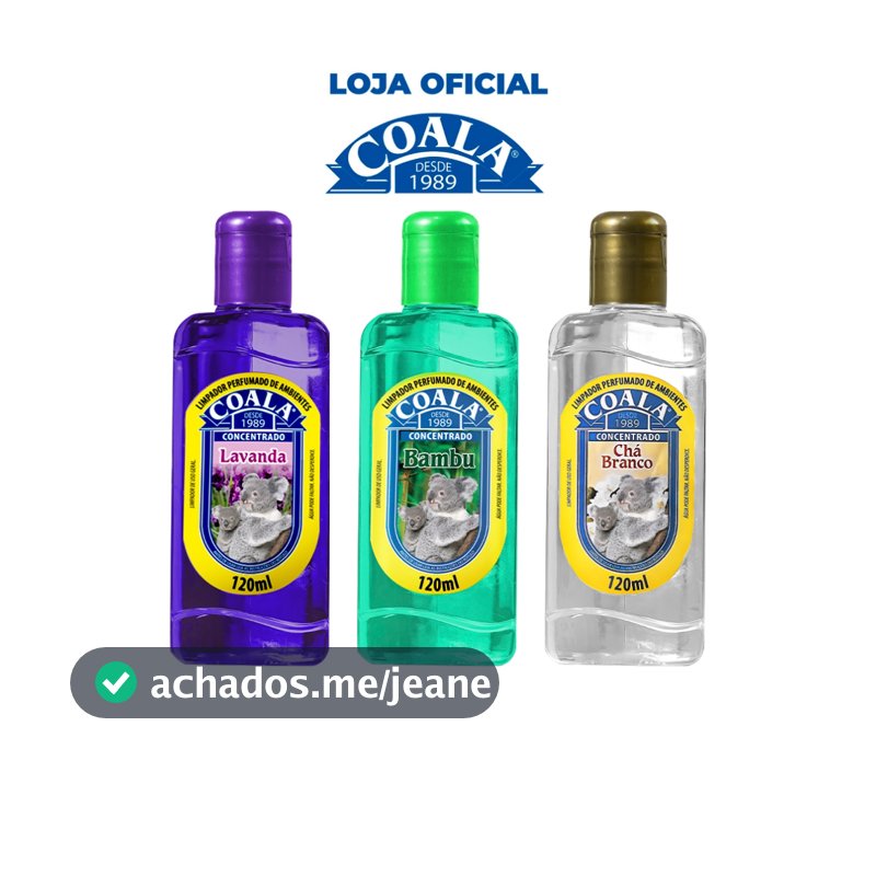 Coala Combo Limpadores 120 ml Lavanda, Bambu, Chá Branco