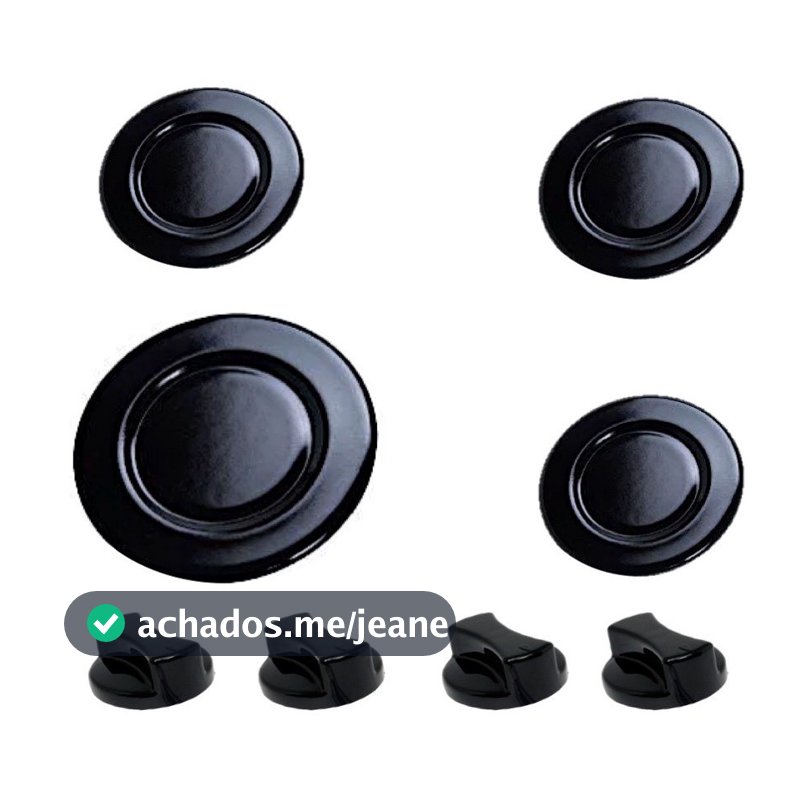 4 botões + Espalhadores do Queimador Cooktop Fogão Fischer