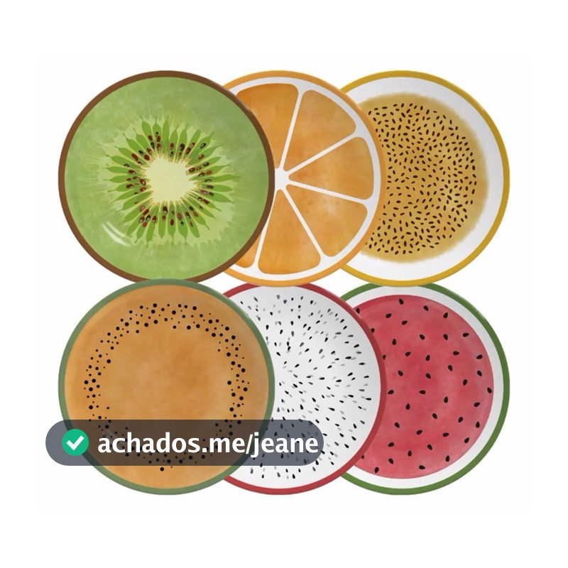 Pratos de Sobremesa Frutas (Alleanza) hj