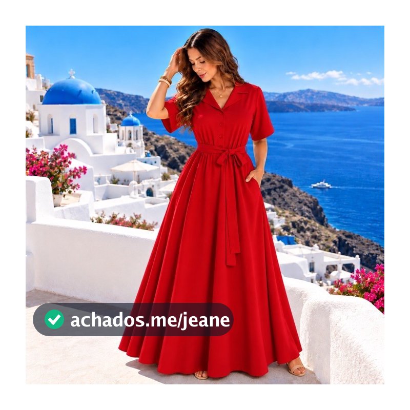 Vestido Midi com Botões🔥 Elegante e Confortável – Moda Feminina Casual Chic,Cintura Marcada,Estilo Camisa,Tendência 2026