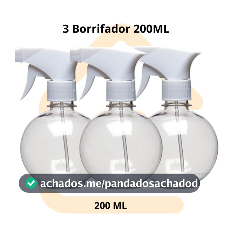 Borrifador 200ml Com Gatilho Branco Modelo Bolinha P/ Cabelereiros Manicure Salão Cabelo Barba