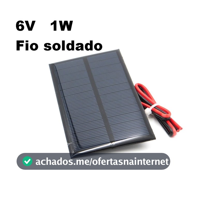 Mini painel placa célula solar solar 6V 1W