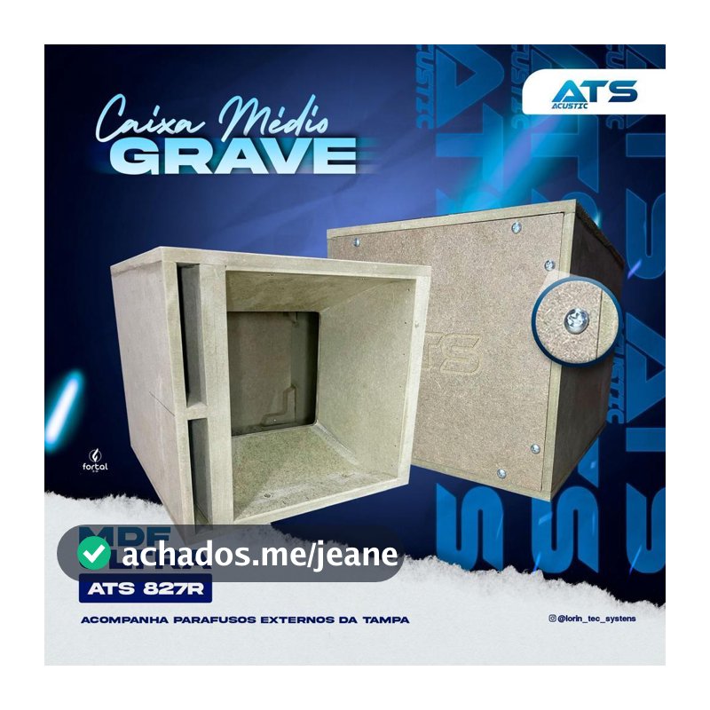 Caixa De Medio 8 Polegadas 827r Duto Lateral Ats