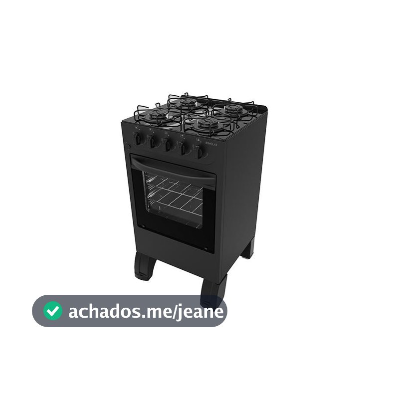 Fogão 4 Bocas Mesa Vidro Braslar Bivolt