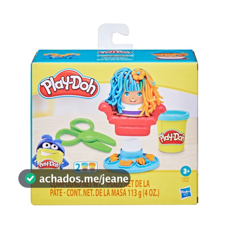 Massa de Modelar Play-Doh Mini Classics Corte Maluco Barbearia com 2 Cores de Massinha Hasbro