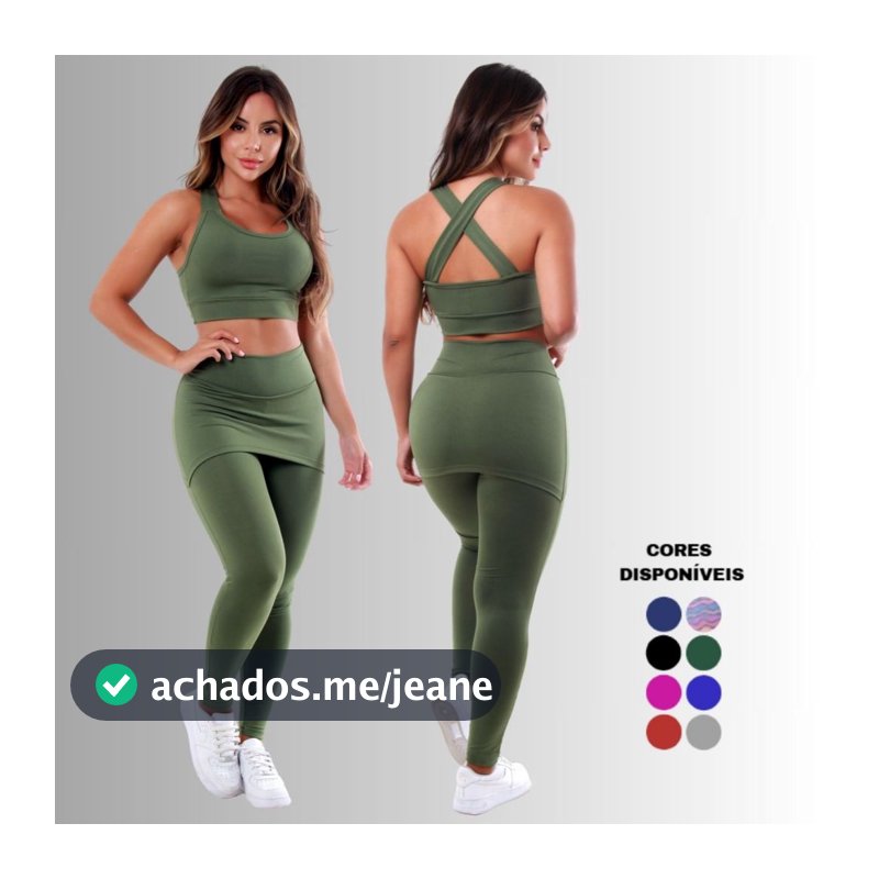 Conjunto Legging Tapa Bumbum Roupas Fitness Femininas Para Academia A15