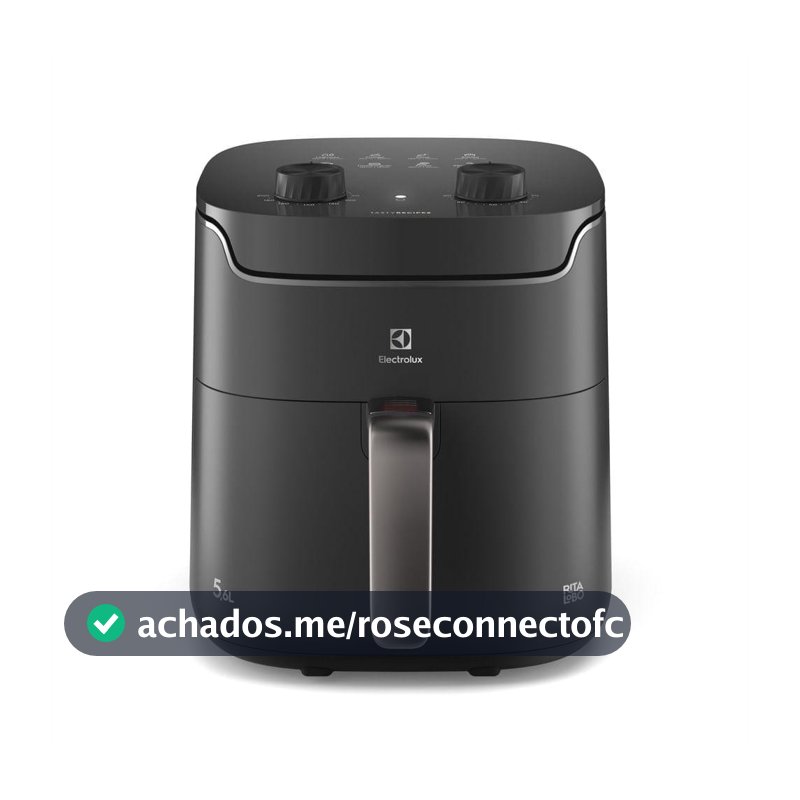 Air Fryer Electrolux por Rita Lobo 5,6L Cinza Efficient Economia de Energia 1400W (EAF40)