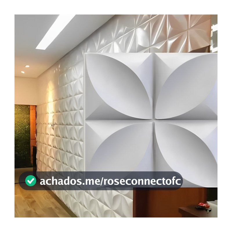 Kit Placas 3D PVC para Parede - Auto Relevo - 25x25cm