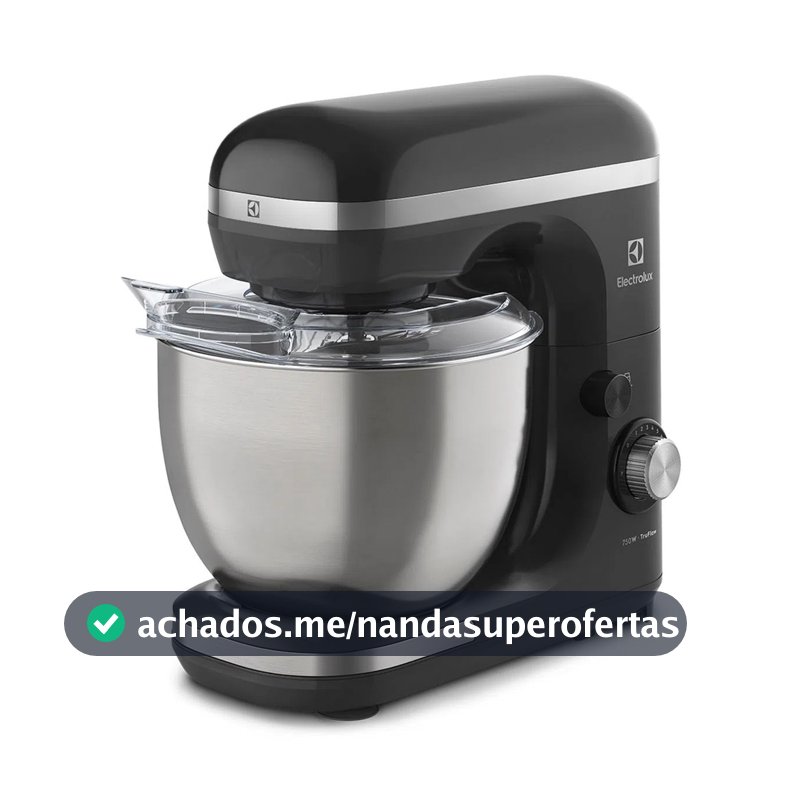 Batedeira Eletrica Planetária Electrolux 750w Cinza Experience Com Tigela Inox 5l EKM40