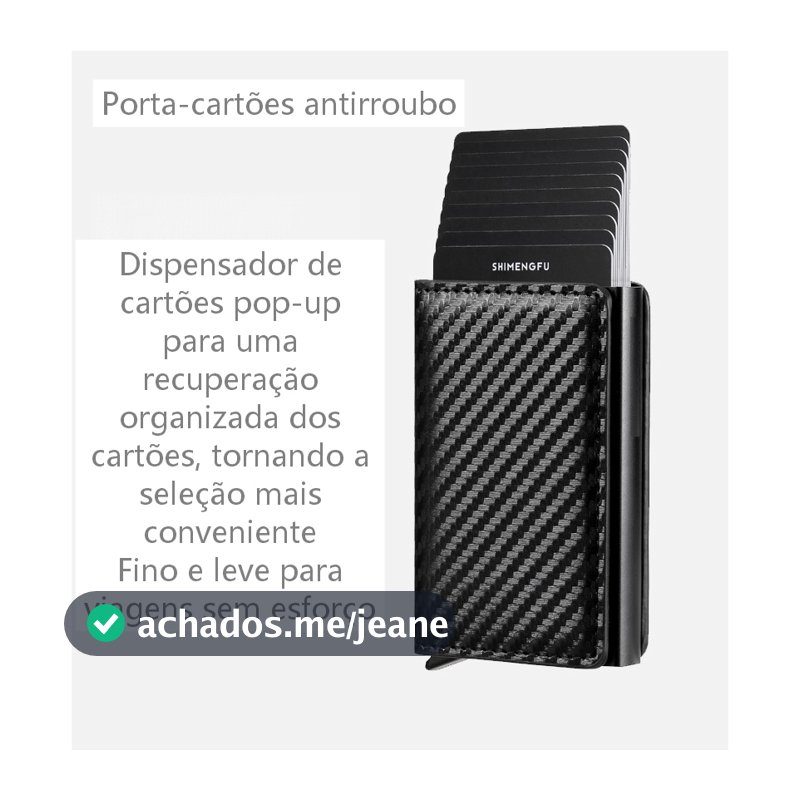 1/2/5 Pcs Carteiras Fibra De Carbono Porta-Cartões Masculina Marca Preta Mágica Tripla De Couro