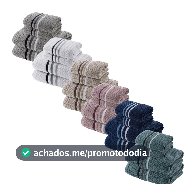Jogo De Toalhas Banhão Gigante Fio Penteado Grossa 4 peças 450g/m2 100% Algodão Trento Corttex