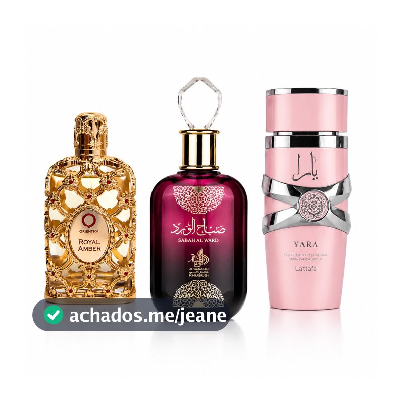 Kit Árabe Feminino Yara Sabah e Royal Amber – Perfumes Orientais