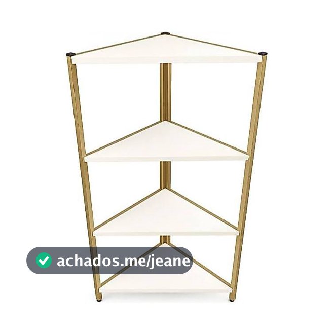 Prateleira De Canto Decorativa Organizadora Luxo Para Sala Quarto Cozinha Banheiro