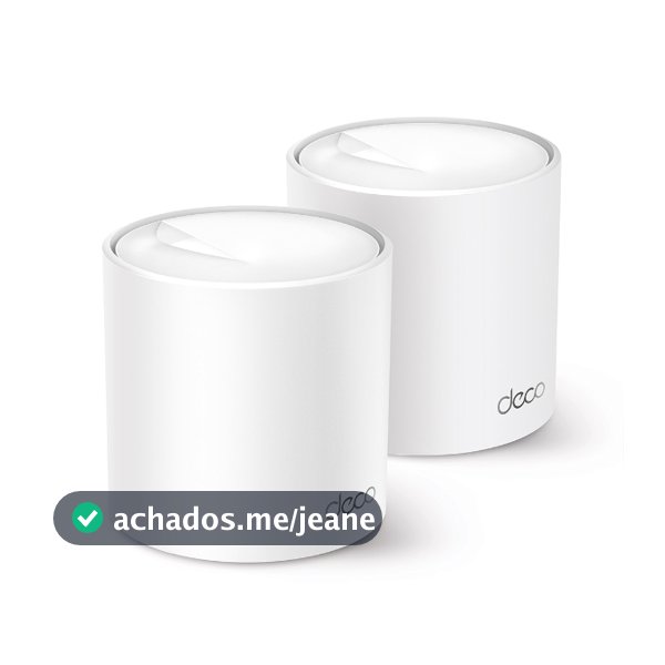 TP-Link Deco X50 (2 un.) Mesh Wi-Fi 6 AX3000, Dual band, cobre até 420 m², 150 dispositivos