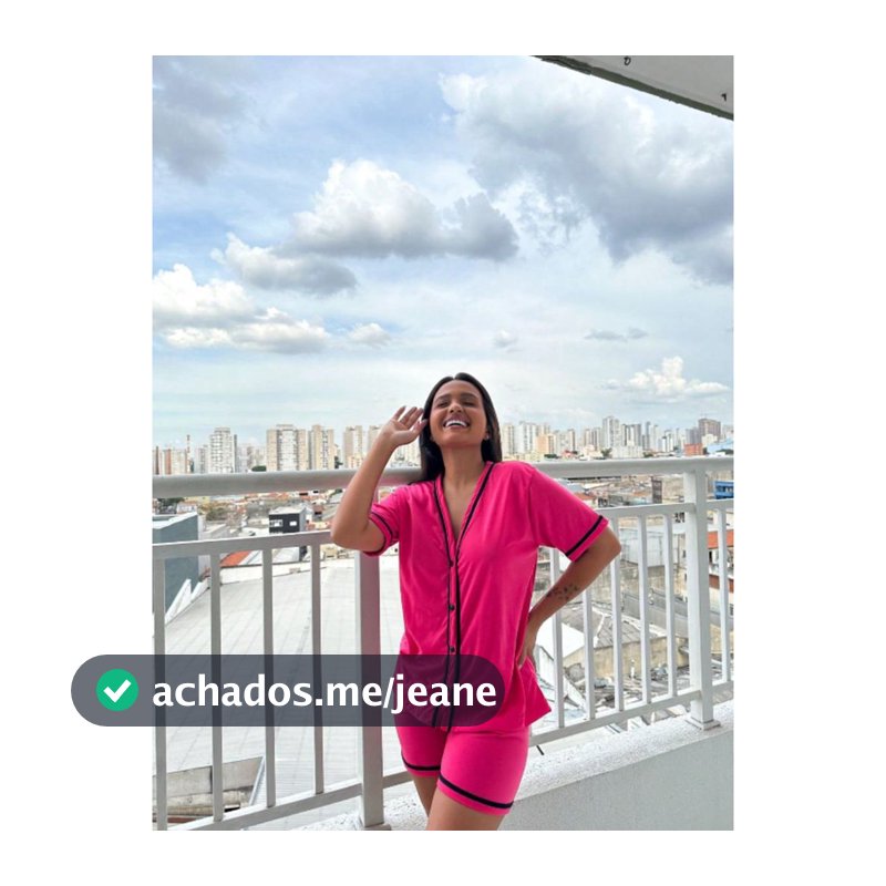 Pijama Feminino Curto em Malha Nacional Confortável