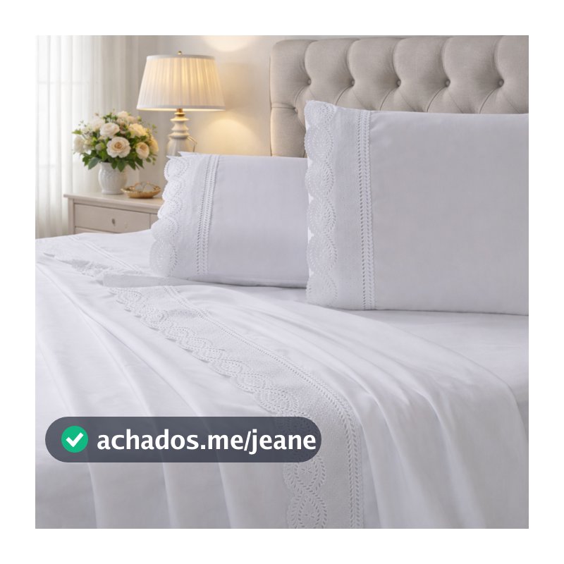 Jogo de Lençol Casal e King 400 Fios 4 Peças Bordado Inglês Roupa de Cama Aveludado