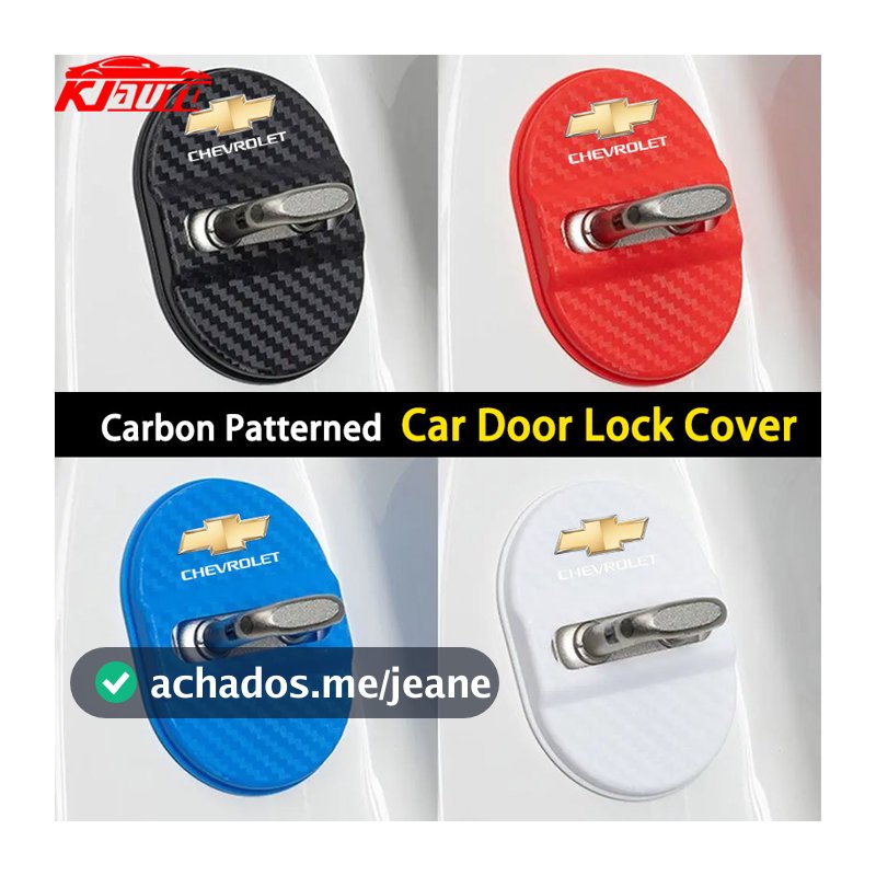 4 Unidades De Capa Protetora Para Fechadura De Porta De Carro Chevrolet ABS Autoadesiva Manga Antiferrugem Cruze Spin On