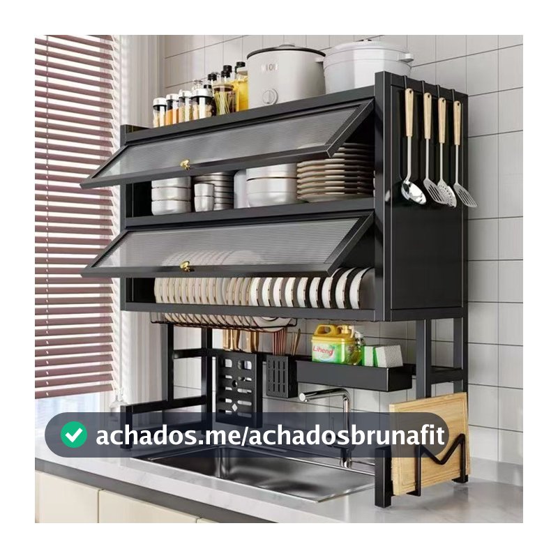 85cm Escorredor De Louça Suspenso Boutique   Kitchen Rack Aço Inoxidável Organizador Louça  Qualidade Pra Cozinha
