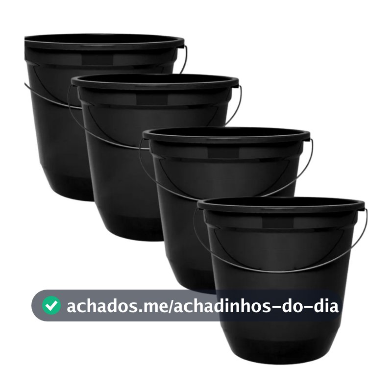 KIT 4 Baldes de limpeza 7,5 litros