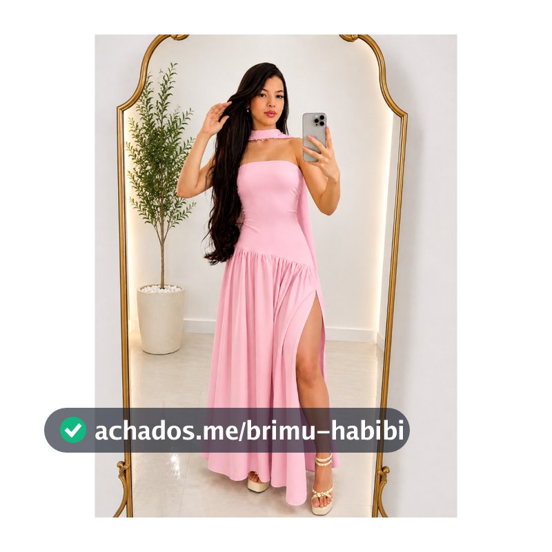 Vestido Longo Feminino  Tomara Que Caia Com Fenda Na Lateral  En Tendencia 2026