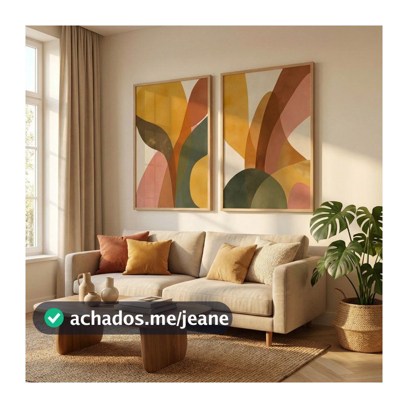 Quadro Abstrato Quadro Com Moldura E Vidro Quadro Decorativo Sala Quadro Quarto Cores Alegria Duo