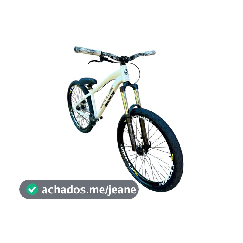 Bicicleta Absolute Brutus Branco/Dourado Para Grau # 244 Suspenção 150mm Cubo Barulhento MT200