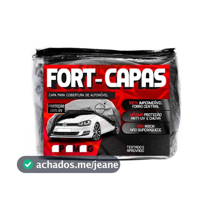 Capa Cobrir Carro Grossa Forrada Impermeável Proteção Sol e Chuva