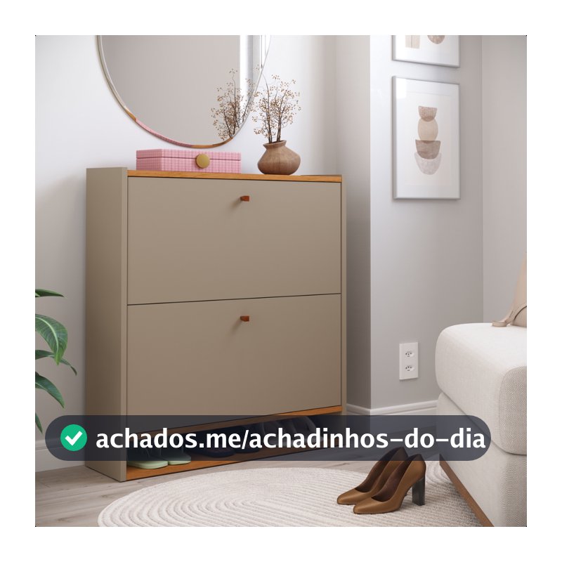 Sapateira Slim Organizador de Sapatos 2 Portas