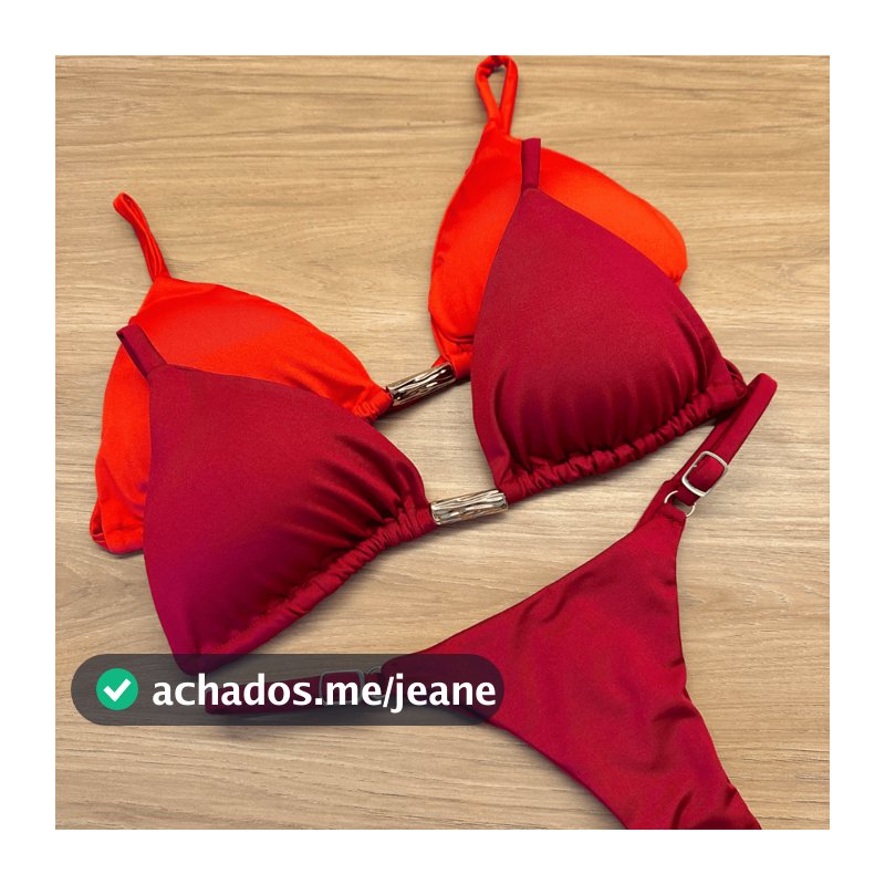 Biquíni Regulagem Calcinha Fio Duplo Marquinha Cortininha Feminino Bojo Removível