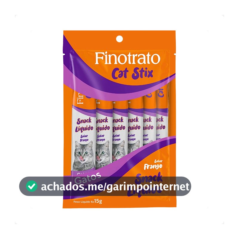 Petisco Cat Stix Sabor Frango Finotrato - 6 Unid. 15G