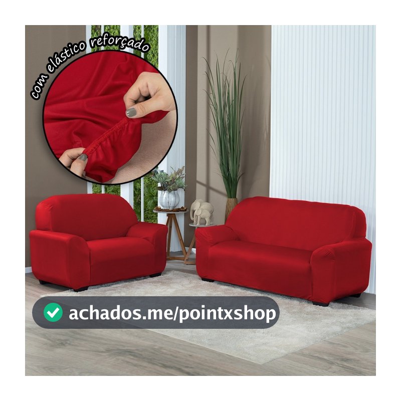 Kit Capa De Sofá Lisa 2 E 3 Lugares Envio Rapido