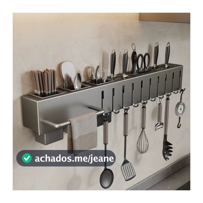 Suporte Para Armazenamento De Facas Ganchos Talheres Utensílios De Cozinha De Ferro